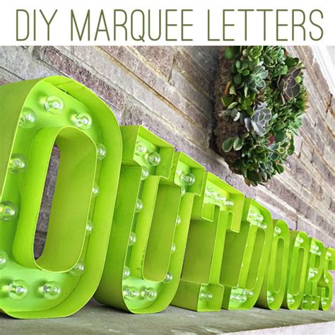 Diy Marquee Letters