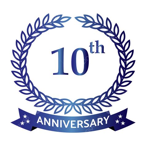 10th Anniversary Logo Vector Png Images 10th Anniversary Logo Design