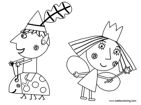 Coloring pages aren't just for kids anymore. Ben And Holly Coloring Pages Clip Art - Free Printable ...