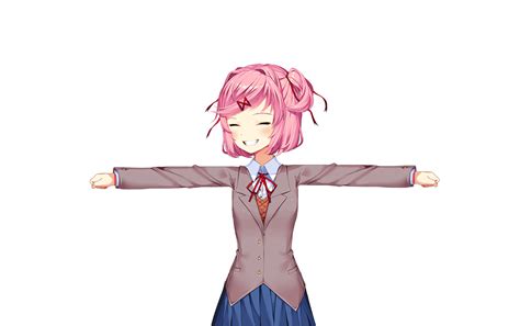 Ladies And Gentlemans I Present To You The Natsuki T Pose Ddlc
