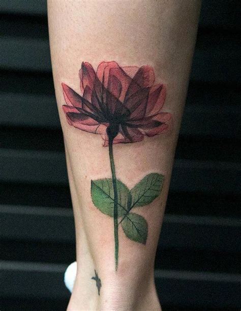 Rose Calf Tattoo For Girl 100 Meaningful Rose Tattoo Designs
