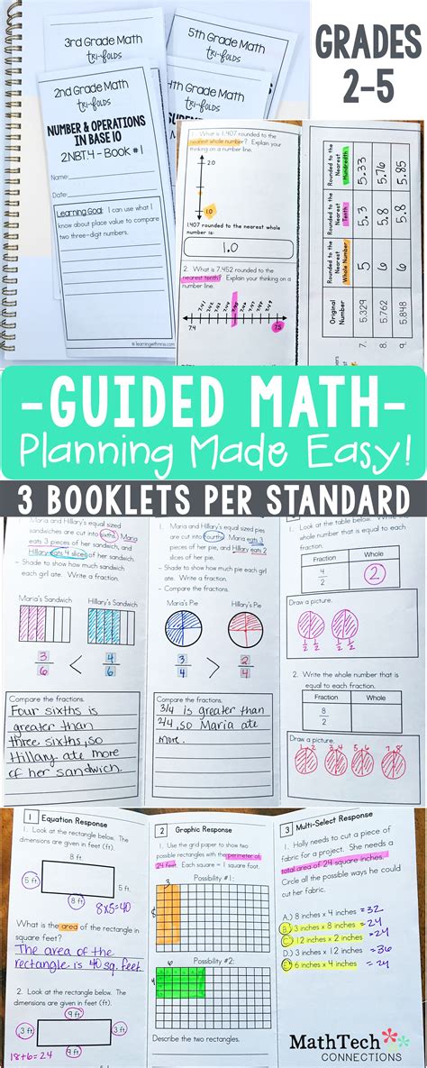 3rd Grade Guided Math All Standards Tri Fold Common Cores And Math