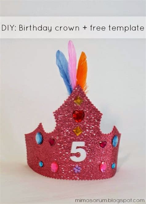 Cómo Hacer Una Corona De Cumpleaños Plantilla Gratis Diy Birthday