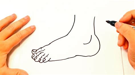 How To Draw A Foot Foot Easy Draw Tutorial