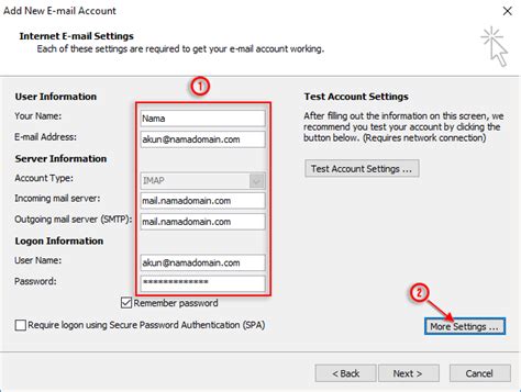 Cara Konfigurasi Email Pada Microsoft Office Outlook Knowledgebase Rumah Hosting