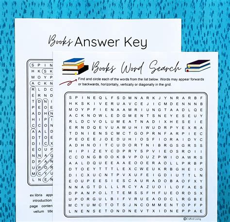 Books Printable Word Search Book Word Puzzle Party Game Etsy