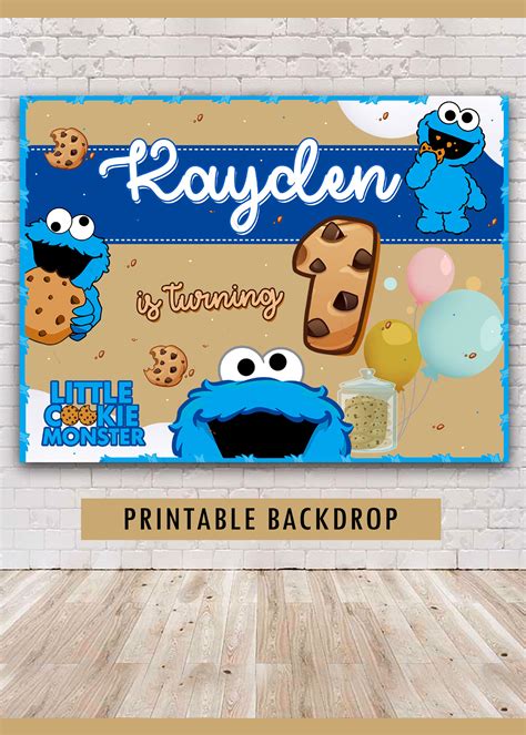 Printable Cookie Monster Birthday Uk