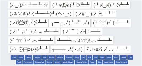 Flipping Tables Lenny Face Emoji Texts Table Flip Emoticon