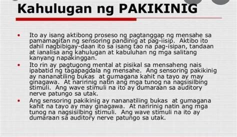 Ano Ang Tinatawag Na Makrong Kasanayan Sa Pakikinig Brainlyph