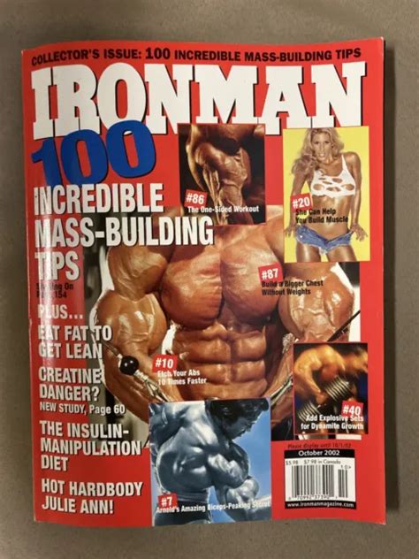Ironman Bodybuilding Muscle Fitness Magazine 100 Mass Building Tips