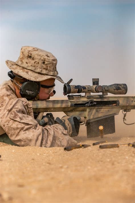 Potd M107 Semi Automatic Long Range Sniper Rifle In Kuwait The