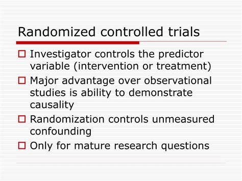 Ppt Types Of Study Designs From Descriptive Studies To Randomized