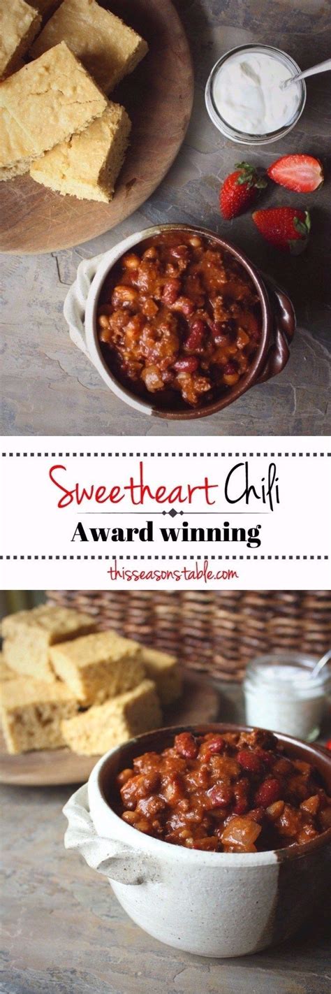 Cookies, cake, pie, you name it! Award Winning Sweetheart Chili | Recipe | Recipes, Best ...