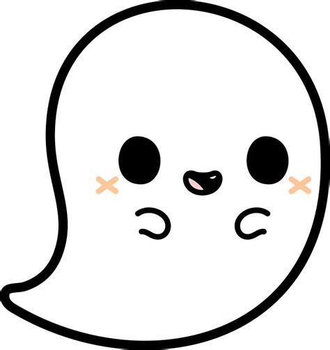 This cute die cut was handmade and paper pieced. Cute spooky ghost Sticker by peppermintpopuk | Cute kawaii ...