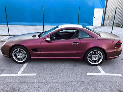 Ja ganz ist auch nicht schlecht mir gefälts mehr in teil matt werde die nächsten tage mal bei einen folierer vorbeischaun un eventuel machen. Platinum Purple X matt Folierung Mercedes SL R230 by BB ...