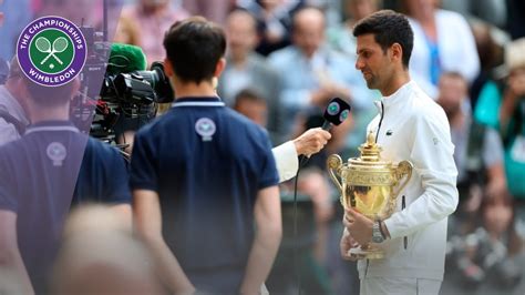 Novak Djokovic Wimbledon 2019 Winners Speech Youtube