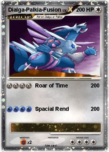 Pokémon Dialga Palkia Fusion 1 1 Roar Of Time My Pokemon Card