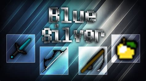 Minecraft Pvp Texture Pack Blue Silver Eum3 32x Youtube