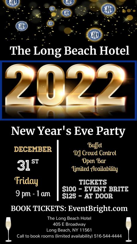 Long Beach Hotel New Years Eve Party 2022 Long Beach Hotel December