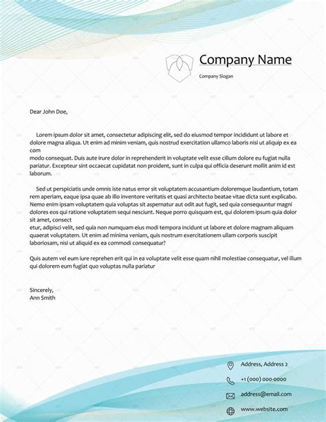 This personal letterhead format is very easy to edit and modify. 50+ Free Letterhead Templates (for Word) - Elegant Designs