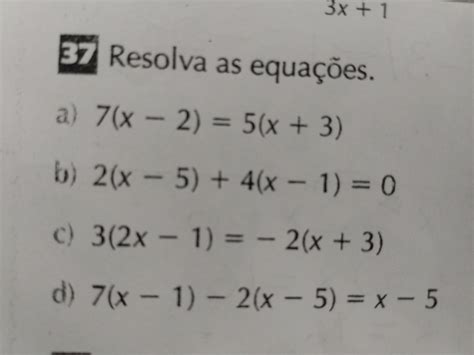 Resolva As Equações 7x2 14 0