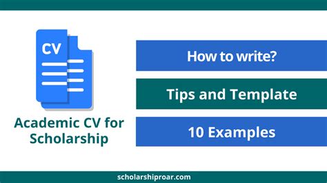 Applications will be accepted beginning january 1, 2021 and must be submitted by the march 31, 2021. How to Write Academic CV for Scholarship (10 Examples)