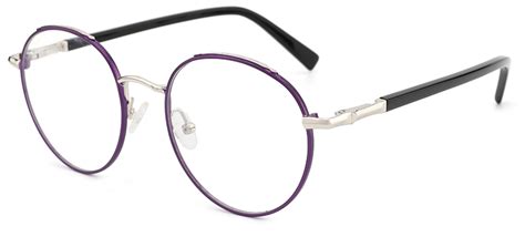 Wholesale Round Vintage Acetate Metal Eyeglasses Frames Circle Thin Eyewear Optical Blue Light