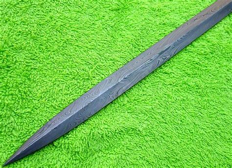 Custom Damascus Steel Hunting Knife Rapier Sword Blank Blade Dagger