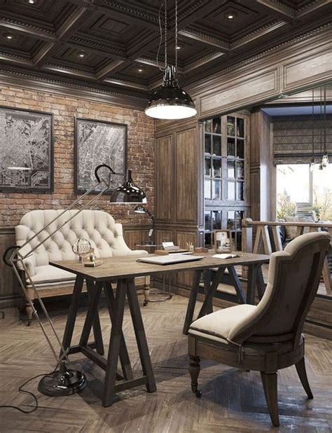 60 Masculine Office Decor Inspiration 44 Rustic Home Offices Rustic