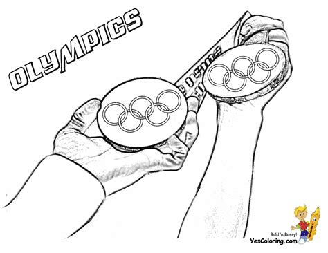 Print Out This Olympic Winners' Medals Coloring Page! Slide Crayon