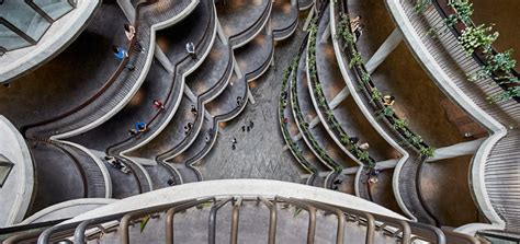 thomas heatherwick's learning hub is comprised of 12 towers