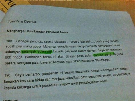 Gratis bonus kakitangan awam dalam. Bonus Kakitangan Awam Setengah Bulan Gaji Januari 2015 ...