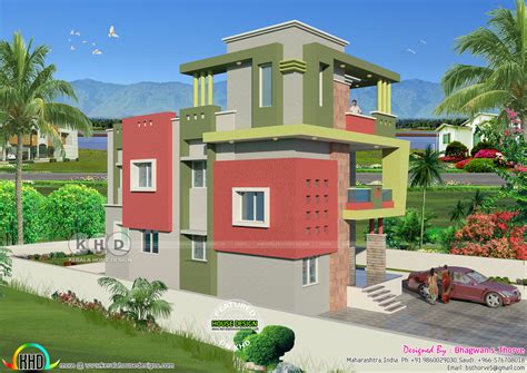 North Indian Duplex House Plan Kerala Home Design And Floor Plans
