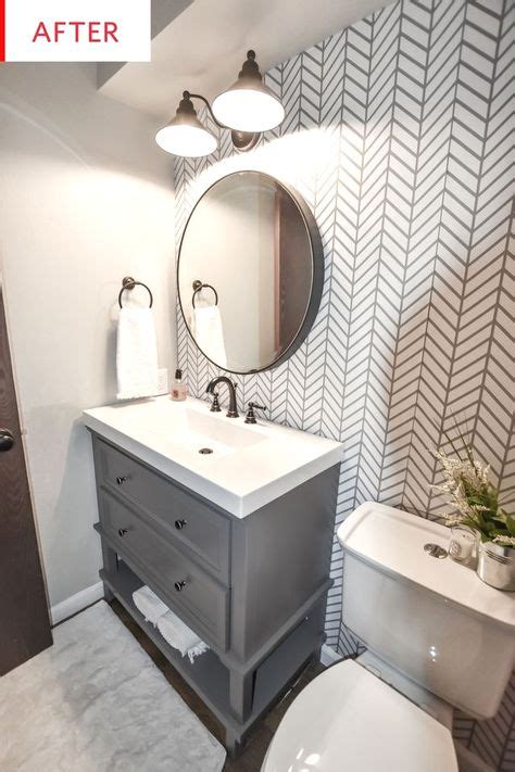 The wallpaper was a particularly great choice. | Lake House | Basement