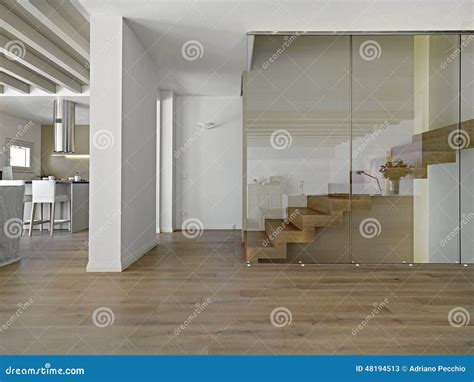 Staircase In A Modern Living Room Stock Image Image Of Staircase