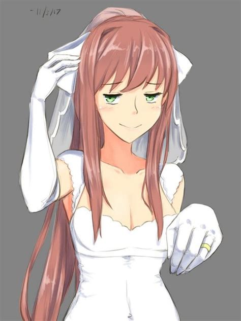 Am I A Good Bride Ddlc Literature Club Anime Wedding Dress