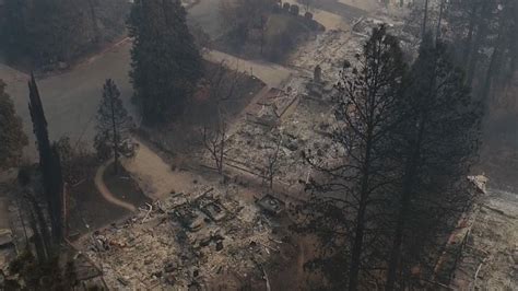 Watch Devastation Left Behind From Wildfires In Paradise California