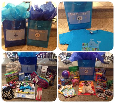 Do you get a gift for an older sibling when the baby is born? Hospital Survival Kit and Big Brother Kit for the big day ...