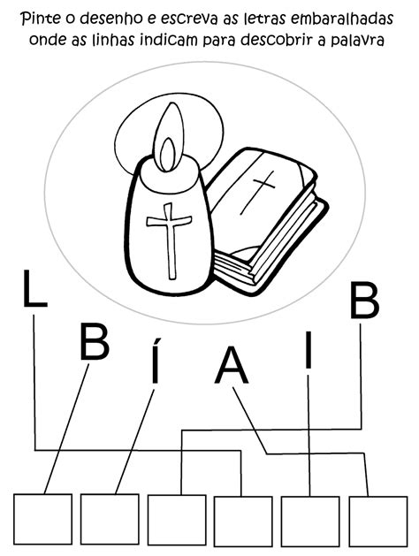 Atividades Sobre A Bíblia Para Imprimir