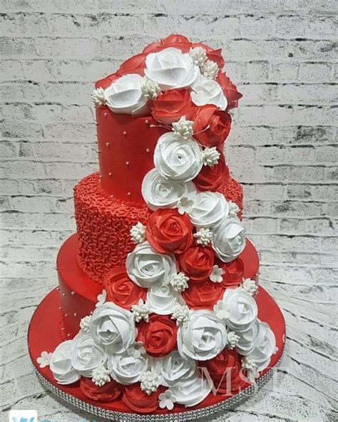 Red Decorated Cake By Michelle S Sweet Temptation Cakesdecor