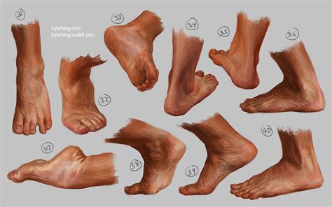 Foot Studies By Irysching How To Art