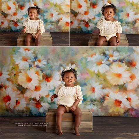 Newnan Baby Photographer Peach First Birthday Portrait Session