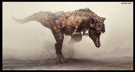 Mutant Tyrannosaur Desert Rex Weird Creatures Fantasy Creatures