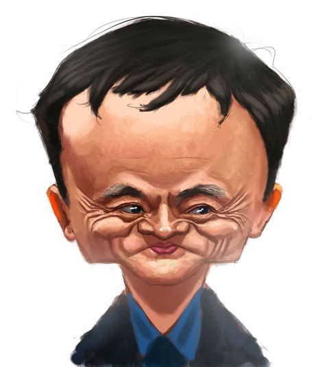 Portrait Of Jack Ma Cartoon People Caricature Cartoon Art