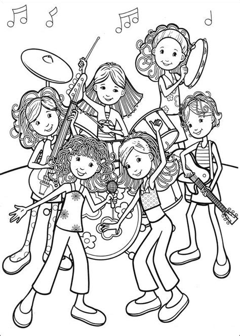 This is a short description in the author block about the author. Groovy Girls Målarbilder 48 | Coloriage musique, Coloriage ...