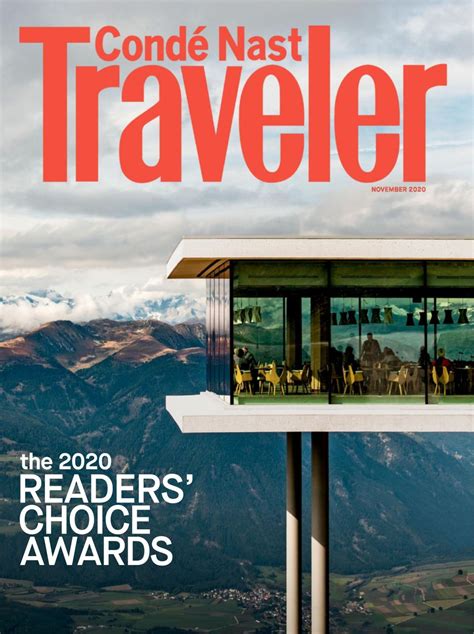 Condé Nast Traveler November 2020 Magazine Get Your Digital Subscription