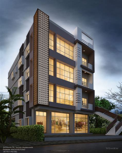 Exterior By Sagar Morkhade Vdraw Architecture 8793196382