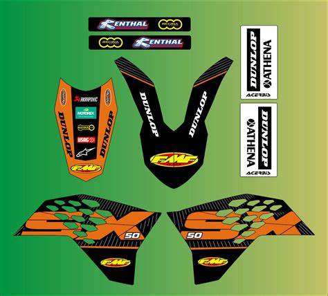 The most original ktm graphics kit from the web. 2009 - 2015 KTM SX 50 ORANGE GRAPHICS KIT DECAL STICKERS ...