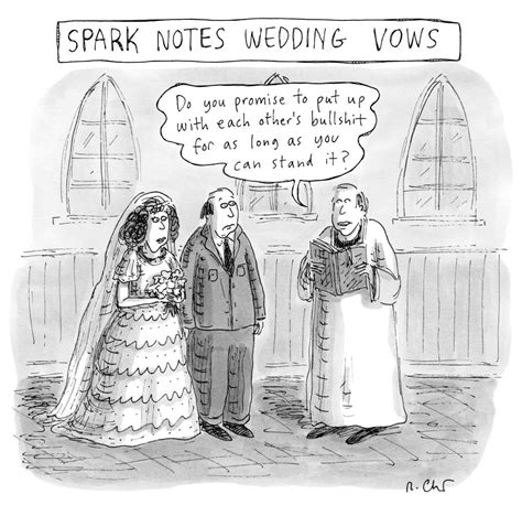 Humor Satire And Cartoons—the New Yorker Roz Chast Funny Wedding Vows Vows