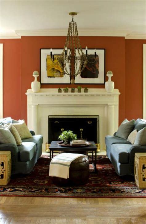 30 easy and unexpected living room decorating ideas. Burnt Orange wall... close enough for us! decorology: Summer Living Room Décor Ideas | I'd ...